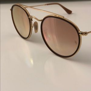 Gold Ray-Ban sunglasses